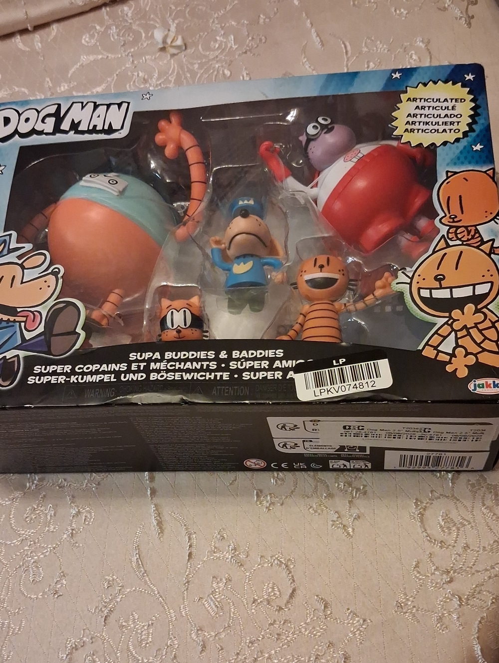Dog Man Supa Buddies & Baddies Action Figure Set - Dog Man Brand - Multi-Color